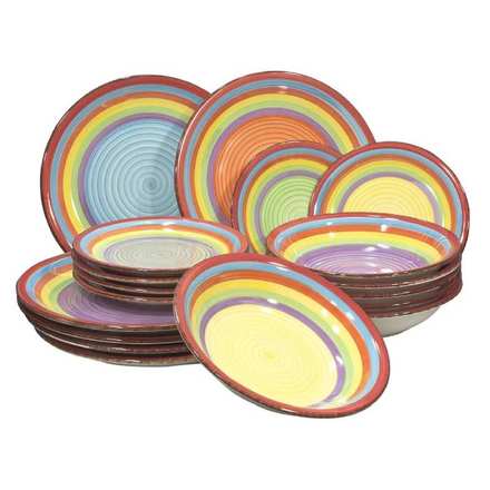 Jídelní sada talířů HIT HT-24327104 Ibiza 18 ks (4)