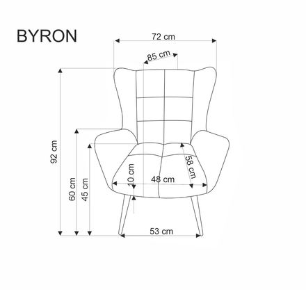 Křeslo Halmar BYRON olivová (1p=1szt) (8)