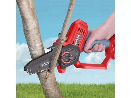 Aku řetězová pila Extol Premium 8891923 jednoruční SHARE20V, 12cm, bez baterie a nabíječky (2)