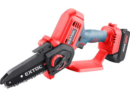 Aku řetězová pila Extol Premium 8891922 jednoruční SHARE20V, 12cm, 20V Li-ion, 2Ah (6)