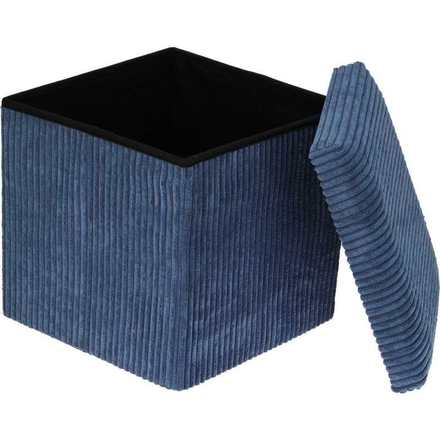 Taburet s úložným prostorem Homestyling KO-170490550ruzo 38 x 38 x 38 cm růžová (3)