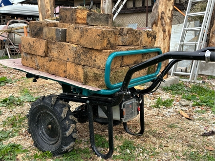 Elektrické kolečko dvoukolák s převodovkou Extol Industrial 8791941 aku SHARE20V, 260kg, 100l, bez baterie a nabíječky (12)