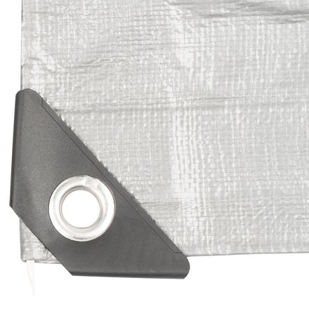 Plachta Procraft ST4x4 200g/m2 nepromokavá s oky 4x4 m stříbrná (4)