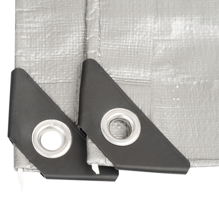 Plachta Procraft ST4x4 200g/m2 nepromokavá s oky 4x4 m stříbrná (5)