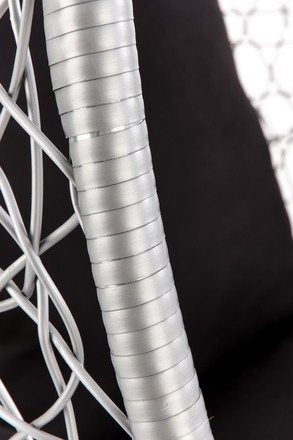 Zahradní houpací křeslo Halmar EGGY šedá / černá (3p=1szt) (3 karton) (5)