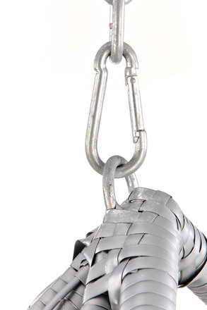 Zahradní houpací křeslo Halmar EGGY šedá / černá (3p=1szt) (3 karton) (8)