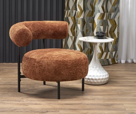 Křeslo Halmar HAZARD skořicová (7)