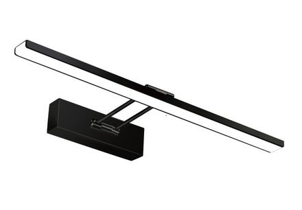 Koupelnové nástěnné svítidlo Lummax ADRIANA 8W, 560lm, 4000K, IP44, 40cm, černá