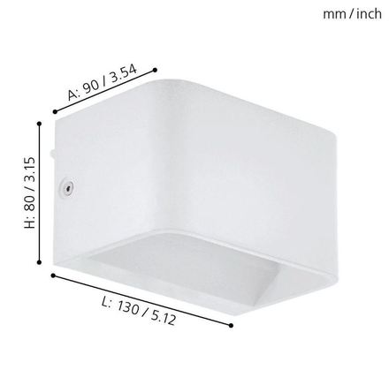 Nástěnné svítidlo Eglo 98421 LED SANIA LED/6W/230V (2)