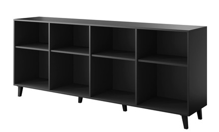 Komoda Halmar BARI černá mat/ černá mat (3 karton) (1)