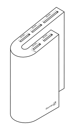 Blok na nože G21 Gourmet, bambusový pro 5 nožů (8)