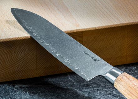 Nůž G21 Gourmet Damascus 17 cm, Santoku, rukojeť zebrawood (3)