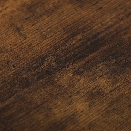 Pracovní stůl Autronic Stůl pracovní s regálem, MDF, dekor staré dřevo, černý kov (GD-512 OLW) (8)