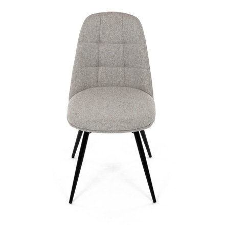 Moderní jídelní židle Autronic Židle jídelní, krémová látka, 360° otočný mechanismus, černý matný lak, kovové nohy (DCL-V2040 CRM2) (13)