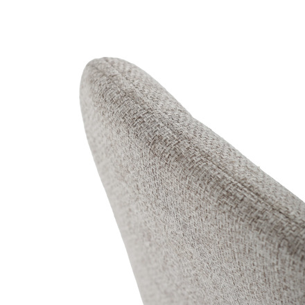 Moderní jídelní židle Autronic Židle jídelní, krémová látka, 360° otočný mechanismus, černý matný lak, kovové nohy (DCL-V2040 CRM2) (26)