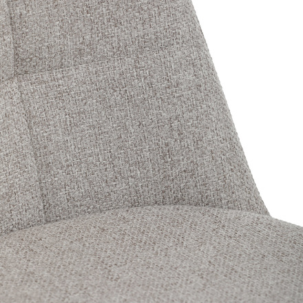 Moderní jídelní židle Autronic Židle jídelní, krémová látka, 360° otočný mechanismus, černý matný lak, kovové nohy (DCL-V2040 CRM2) (28)