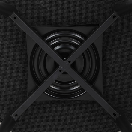 Moderní jídelní židle Autronic Židle jídelní, krémová látka, 360° otočný mechanismus, černý matný lak, kovové nohy (DCL-V2040 CRM2) (32)