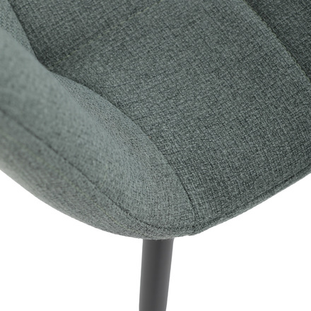 Moderní jídelní židle Autronic Židle jídelní, madlo, snadno čistitelná zelená látka, černý matný lak, kovové nohy (DCL-V2017 GRN2) (29)