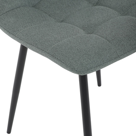Moderní jídelní židle Autronic Židle jídelní, madlo, snadno čistitelná zelená látka, černý matný lak, kovové nohy (DCL-V2017 GRN2) (31)