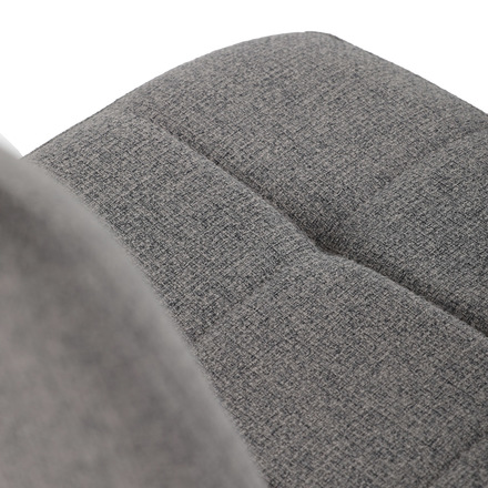 Moderní jídelní židle Autronic Židle jídelní, madlo, snadno čistitelná šedá látka, černý matný lak, kovové nohy (DCL-V2017 GREY2) (28)