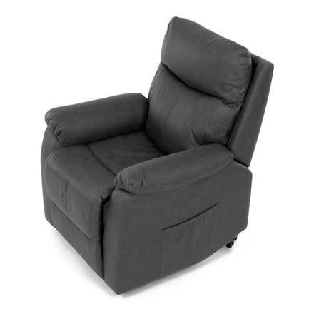 Polohovací křeslo Autronic Křeslo polohovací, eletrické, 3 motory, šedá látka v dekoru broušené kůže. (TV-5874 GREY) (30)