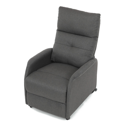 Polohovací křeslo Autronic Křeslo polohovací, eletrické, šedá látka. (TV-5482 GREY2) (37)