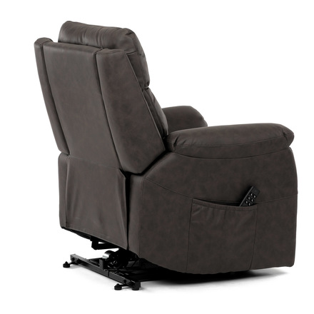 Polohovací křeslo Autronic Křeslo polohovací, eletrické, 3 motory, hnědá látka v dekoru broušené kůže. (TV-5874 BR) (42)
