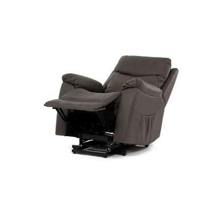 Polohovací křeslo Autronic Křeslo polohovací, eletrické, 3 motory, hnědá látka v dekoru broušené kůže. (TV-5874 BR) (51)