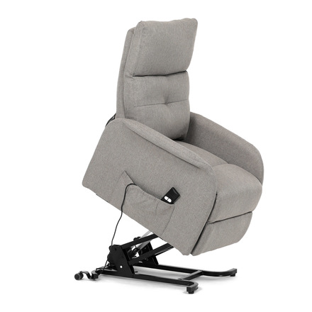 Polohovací křeslo Autronic Křeslo polohovací, eletrické, krémová látka. (TV-5482 CRM2) (43)