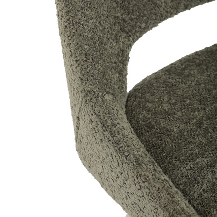 Moderní jídelní židle Autronic Židle jídelní, zelená látka, kovové nohy, broušená nerez. (DCL-W1174 GRN2) (21)