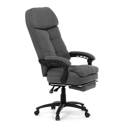 Kancelářské křeslo Autronic Kancelářské křeslo, tmavě šedá látka, synchronní mechanismus, podnožka (KA-F1251 GREY2) (11)