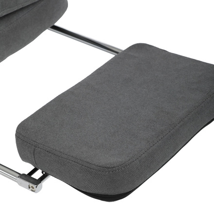 Kancelářské křeslo Autronic Kancelářské křeslo, tmavě šedá látka, synchronní mechanismus, podnožka (KA-F1251 GREY2) (31)