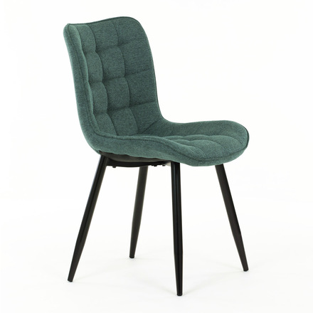 Moderní jídelní židle Autronic Židle jídelní, zelená látka, černé kovové nohy (HC-462 GRN2) (11)