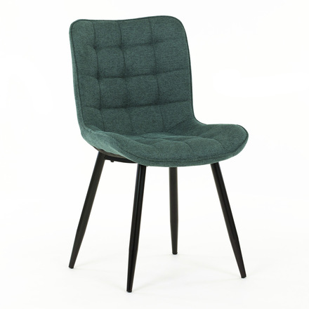 Moderní jídelní židle Autronic Židle jídelní, zelená látka, černé kovové nohy (HC-462 GRN2) (12)