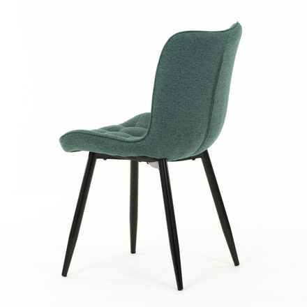 Moderní jídelní židle Autronic Židle jídelní, zelená látka, černé kovové nohy (HC-462 GRN2) (5)