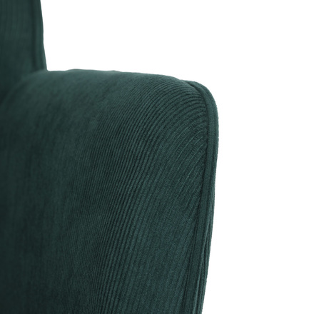 Křeslo Autronic Křeslo, potah zelená manšestrová látka, dřevěné nohy, masiv kaučukovník (AK-314 GRN2) (29)