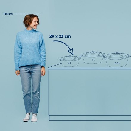 Pekáč Kela KL-12861 Calido litinový černý ovál 29,0x23,0x11,0cm 4,0l (1)