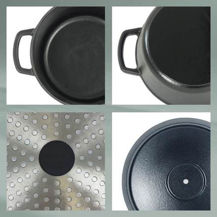 Pekáč Kela KL-12861 Calido litinový černý ovál 29,0x23,0x11,0cm 4,0l (2)