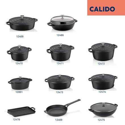 Pekáč Kela KL-12861 Calido litinový černý ovál 29,0x23,0x11,0cm 4,0l (4)