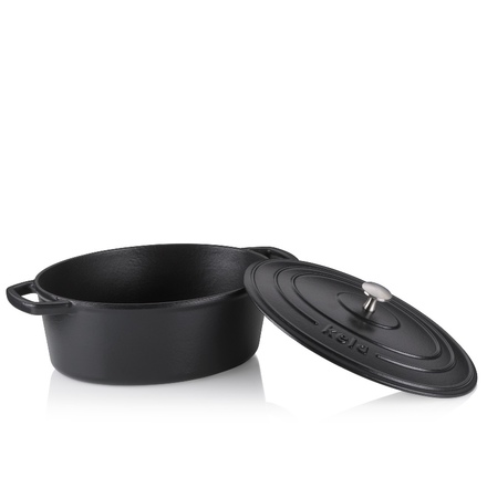 Pekáč Kela KL-12861 Calido litinový černý ovál 29,0x23,0x11,0cm 4,0l (6)