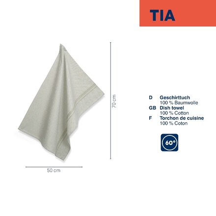 Utěrka Kela KL-12745 Tia 100% bavlna kouřově zelená 70,0x50,0cm (2)