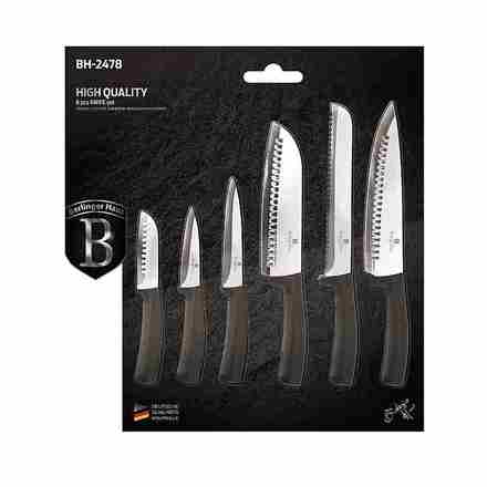 Sada nožů Berlingerhaus BH-2478 nerez 6 ks Black Silver Collection (1)