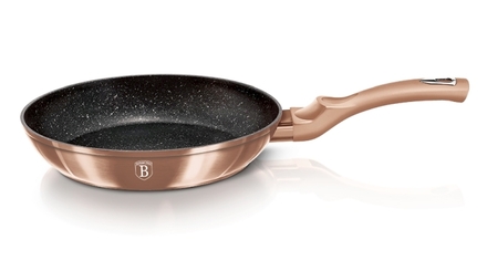 Pánev s mramorovým povrchem Berlingerhaus BH-1509 24 cm Rosegold Metallic Line