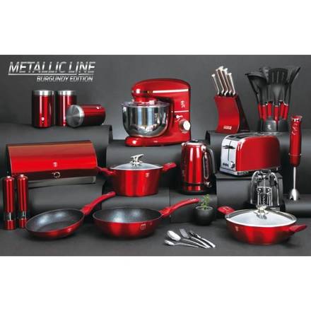 Sada nožů Berlingerhaus BH-2562 ve stojanu s nepřilnavým povrchem 8 ks Burgundy Metallic Line (5)