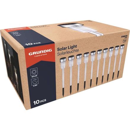 Solární lampa Grundig ED-255978 Lampa solární zahradní sada 10 ks LED 36,5 cm (1)