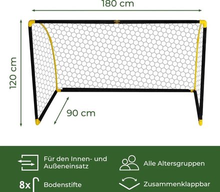 Fotbalová branka Umbro ED-226898 Fotbalová branka přenosná UMBRO 180x90x120cm (1)