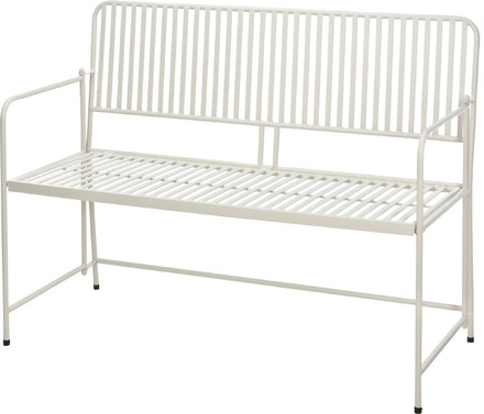 Zahradní lavice ProGarden KO-X71000560 BISTRO 118 cm bílá