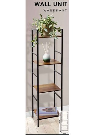 Regál Homestyling KO-DD1000680 Úložný 4 police 106 cm (1)