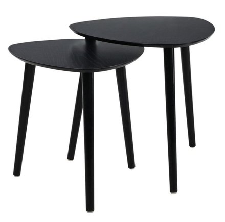 Odkládací stolek Homestyling KO-KR8000100 sada 2 ks černá