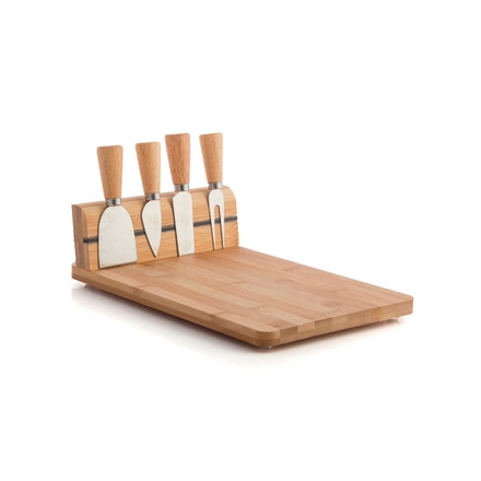 Servírovací prkénko Excellent KO-784610160 na sýr s noži sada 5 ks (1)
